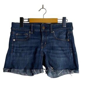 American Eagle Women's Mid Rise Super Stretch Mini Denim Shorts